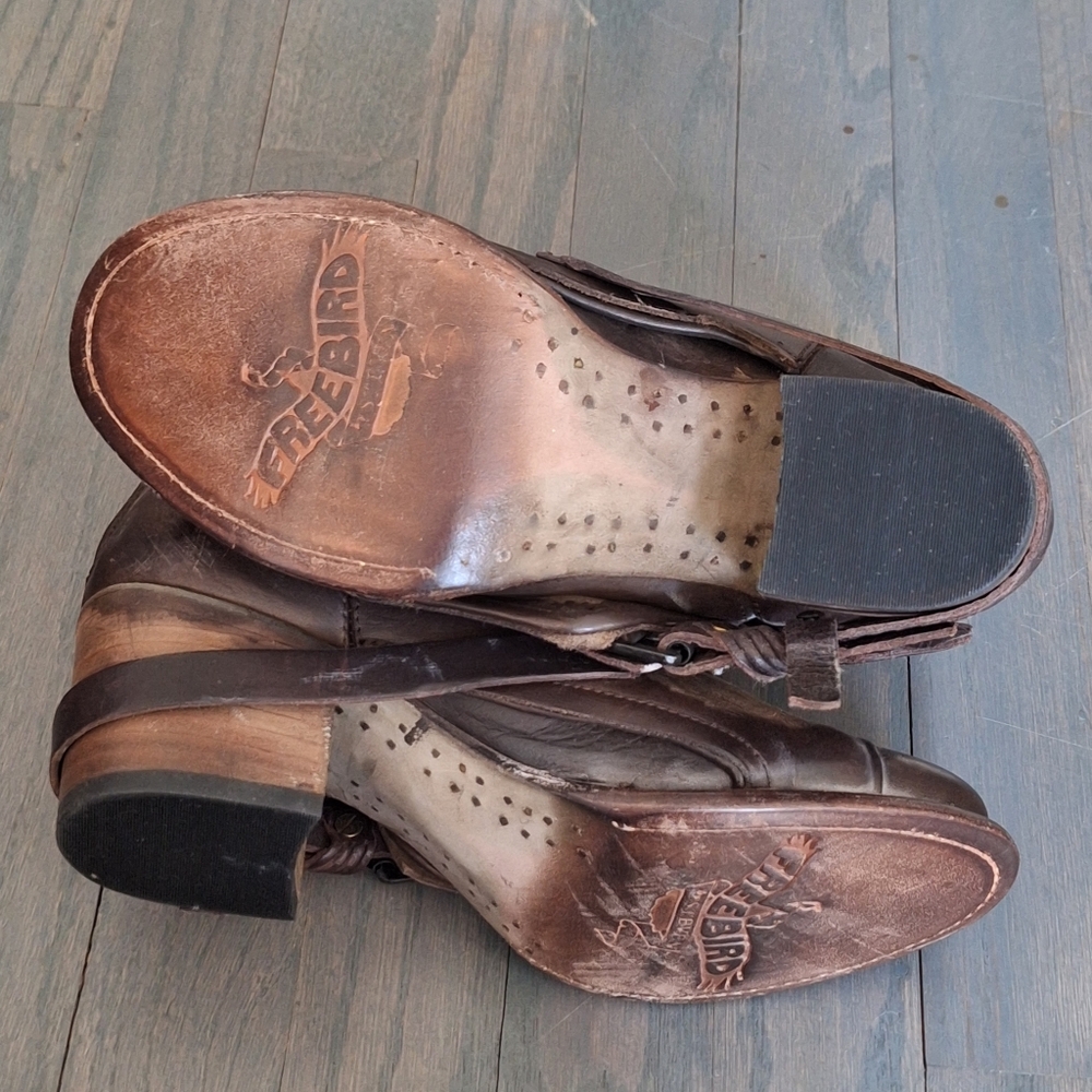 Freebird Circle Brown Leather Boots NWOT 8 - Picture 6 of 11